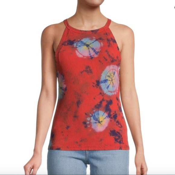 FREE PEOPLE Easy Breezy Tie-Dye Tank Top - Size Large L - Tie-Dye - Picture 1 of 9